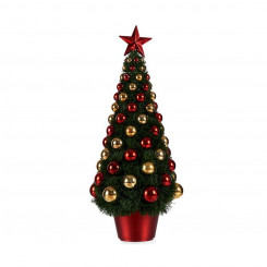 Jõulupuu 21,5 x 51 x 21,5 cm Punane Kuldne Roheline Plastmass polüpropüleen
