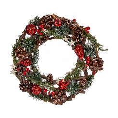 Christmas wreath Wood Plastic mass 30 x 8 x 30 cm