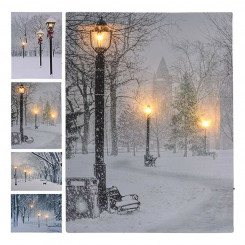 Картина LED Light Snowfall Уличный фонарь (30 x 40 см)