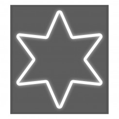 Decorative Figure EDM Flexiled Star White 220 V (60 x 3 x 80 cm)