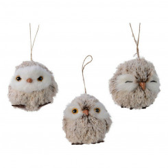 Christmas bauble Christmas Tree Owl Polyester (Ø 7 cm)