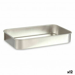 Форма для запекания серебристый алюминий 23,5 x 6 x 36 см (12 шт.)