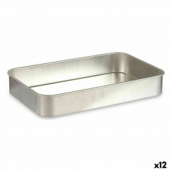 Форма для запекания серебристый алюминий 41 x 6,5 x 26 см (12 шт.)
