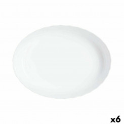 Сервировочное блюдо Luminarc Trianon овальное белое стекло (31 x 24 см) (6 шт.)