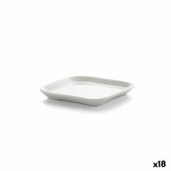 Snack tray Ariane Alaska Squared 11,4 x 11,4 cm Ceramic White (18 Units)