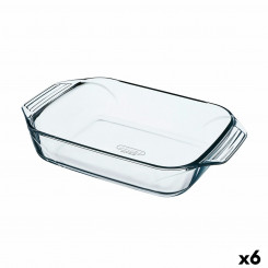 Oven Dish Pyrex Irresistible Rectangular 35 x 23,1 x 6,5 cm Transparent Glass 6 Units