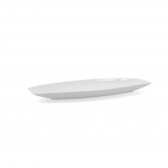 Serving Platter Quid Gastro 30 x 13 x 2,5 cm Ceramic White 6 Units (Pack 6x)