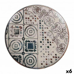 Flat Plate La Mediterránea Grecia Porcelain (6 Units)