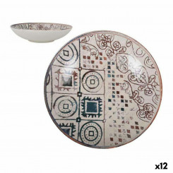 Deep Plate La Mediterránea Grecia Porcelain (12 Units)