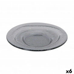 Плоская тарелка Inde Kilauea 20 x 2,5 см, черная (6 шт.)