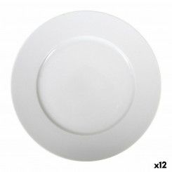 Плоская тарелка La Mediterránea Saler, белый фарфор (12 шт.) (Ø 25 см)