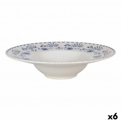 Pasta Dish Risotto La Mediterránea Blur Porcelain (6 Units) (ø 28 x 6,8 cm)
