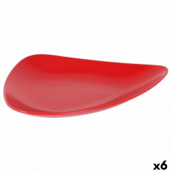 Flat Plate Inde Red 31 x 25 x 4 cm (6 Units)