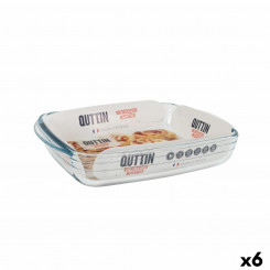 Oven Dish Quttin   1,9 L Glass Rectangular 28 x 19,9 x 5 cm (6 Units)