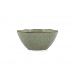 Bowl Bidasoa Ikonic Ceramic Green (15.8 x 15 x 7 cm) (Pack 6x)