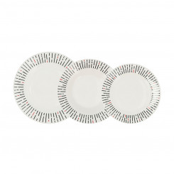 Набор посуды Quid Festival белая керамика 18 предметов, детали