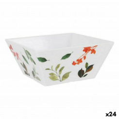 Snack bowl La Mediterránea Petunia Melamine Gloss 18 x 18 x 8 cm (24 Units)