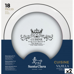 Посуда столовая Santa Clara Cuisine 18 шт., детали фарфор круглые (2 шт.)