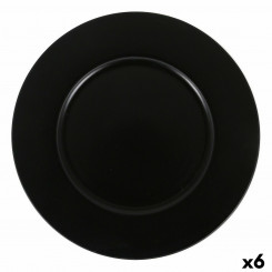 Плоская тарелка Viejo Valle Neat Black Porcelain Ø 28 см (6 шт.)