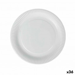 Набор тарелок Algon Disposable White Cardboard 23 см (36 шт.)