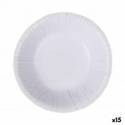 Набор тарелок Algon Disposable White Cardboard 450 мл (15 шт.)
