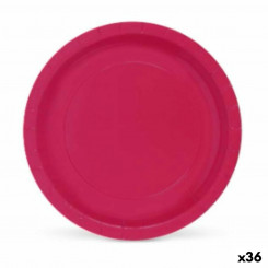 Набор тарелок Algon Burgundy Disposable Cardon 20 x 20 x 1,5 см (36 шт.)