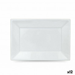 Набор многоразовых тарелок Algon White Plastic Прямоугольные 33 x 23 x 2 см (12 шт.)