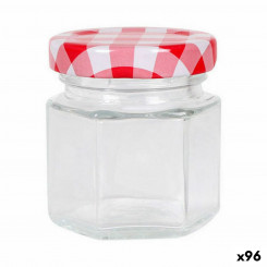 Transparent Glass Jar Mediterraneo Glass 45 ml (96 Units)