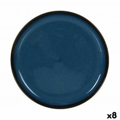Snack tray La Mediterránea Chester Blue Round 24.3 x 2.5 cm (8 Units)