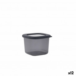 Jar Quid City With Lid 550 ml Gray Plastic (12 Units)