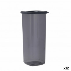 Jar Quid City With Lid 1.75 L Gray Plastic (12 Units)