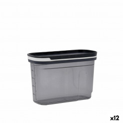 Jar Quid City Lid Dispenser 1.2 L Gray Plastic (12 Units)