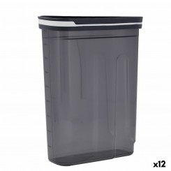 Jar Quid City Lid Dispenser 2.7 L Gray Plastic (12 Units)