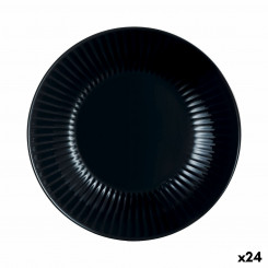 Duboki Tanjur Luminarc Cottage Black Glass 20 cm (24 Units)