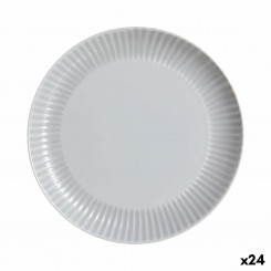 Flat plate Luminarc Cottage Gray Glass 25 cm (24 Units)