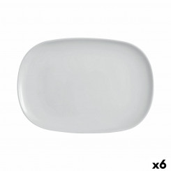 Serving platter Luminarc Diwali Gray Glass 35 x 24 cm (6 Units)
