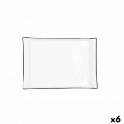 Поднос для закусок Quid Gastro White Ceramic 26 x 18 см (6 шт.)