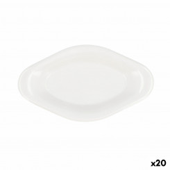 Snack tray Quid Select White Plastic 17 x 9.5 x 2 cm (20 Units)