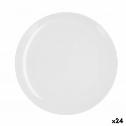 Плоская тарелка Quid Select Basic Белая Пластиковая масса 25 см (24 шт.)