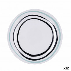 Плоская тарелка Bidasoa Zigzag Multicolor Ceramic Ø 26,5 см (12 шт.)