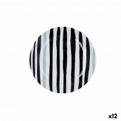 Тарелка десертная Bidasoa Zigzag Multicolor Ceramic 19 см (12 шт.)