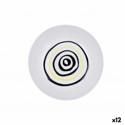 Duboki Tanjur Bidasoa Zigzag Multicolor Ceramic 20 cm (12 Units)