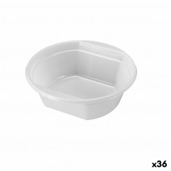 Set of reusable bowls Algon 500 ml White Plastic mass 6 Pieces, parts (36 Units)