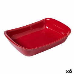 Bakeware Pyrex Supreme Rectangular Red 30.2 x 20 x 7.4 cm Ceramic (6 Units)
