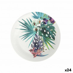 Набор тарелок Algon Disposable Cardon Tropical 8 шт., детали 23 см (24 шт.)