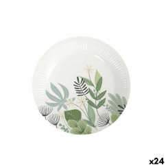 Набор тарелок Algon Disposable Cardon Floral 10 шт., детали 20 см (24 шт.)