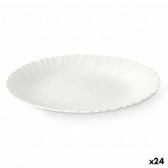 Плоская тарелка Белая 24 х 2 х 24 см (24 шт.)