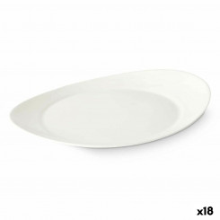 Flat plate White Glass 30.5 x 3 x 26 cm (18 Units)