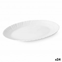 Сервировочное блюдо Белое Стекло 30,5 х 2,5 х 23,5 см (24 шт.)