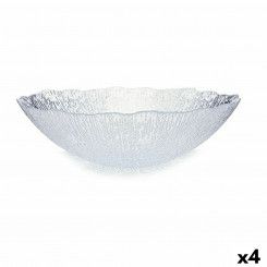 Bowl Rio Transparent Crystal 30.5 x 8.6 x 30.5 cm (4 Units)